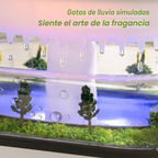 Humidificador Zoveri con efecto lluvia y vapor